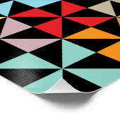 Colorful Geometric Pinrad Black Perfect Poster (Hoek)