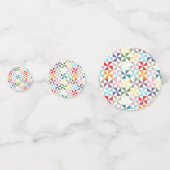 Colorful Geometric Pinrad Confetti (Voorkanten)