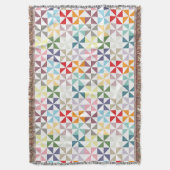 Colorful Geometric Pinrad Deken (Voorkant Verticaal)
