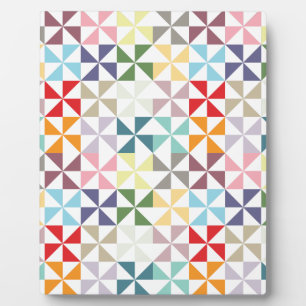 Colorful Geometric Pinrad Fotoplaat