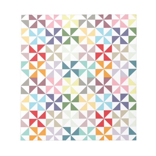Colorful Geometric Pinrad Notitieblok (Voorkant)
