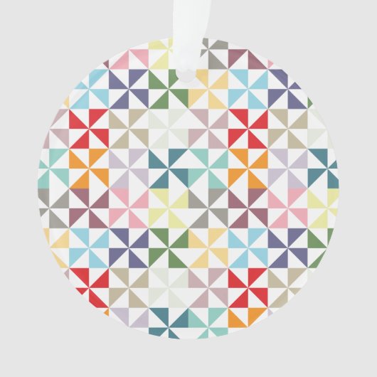 Colorful Geometric Pinrad Ornament (voorkant)