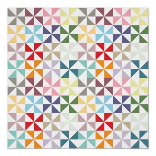 Colorful Geometric Pinrad Perfect Poster (Voorkant)