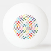Colorful Geometric Pinrad Pingpongballen (Achterkant)