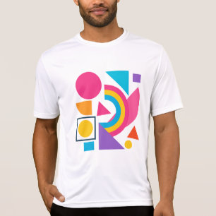 Colorful Geometric Shapes - Abstract Modern Design T-shirt