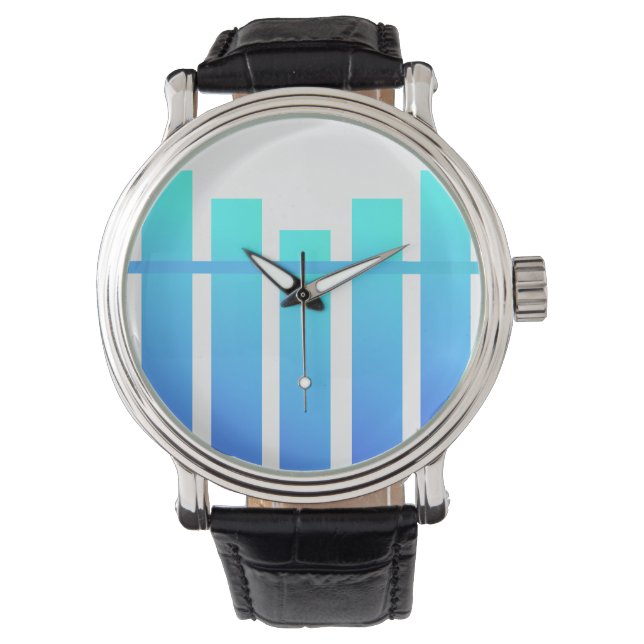 Colorful Geometric Spectrum Design Horloge (Voorkant)