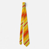 Colorful Geometric Striped Pattern Stropdas (Achterkant)