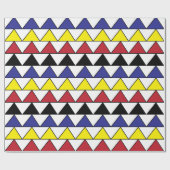 Colorful Geometric Triangles Patroon Cadeaupapier (Vlak)