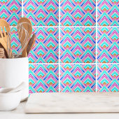 Colorful Geometric Triangles Patroon Tegeltje