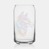 Colorful Geometric Wolf Drinkware Set (Verso)