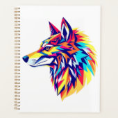 Colorful Geometric Wolf Planner (Devant)
