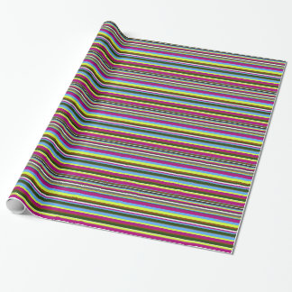 Colorful Gepersonaliseerd Designer Stripe Cadeaupapier