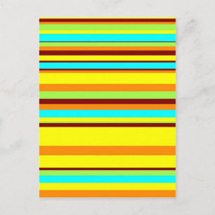 Colorful Gepersonaliseerd Designer Stripe Patroon Briefkaart