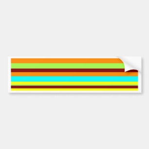 Colorful Gepersonaliseerd Designer Stripe Patroon Bumpersticker