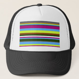 Colorful Gepersonaliseerd Designer Stripe Trucker Pet