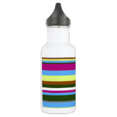 Colorful Gepersonaliseerd Designer Stripe Waterfles (Links)