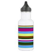 Colorful Gepersonaliseerd Designer Stripe Waterfles (Rechts)