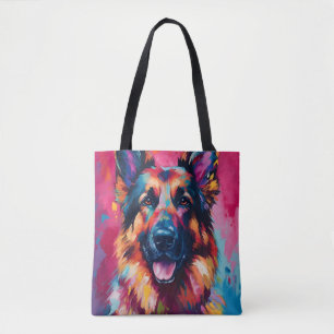 Colorful German Shepherd Draagtas