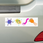 Colorful Germs Bumpersticker (Op auto)