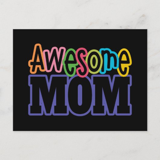 Colorful Geweldige mama Moederdag | BRIEFKAART (Voorkant)