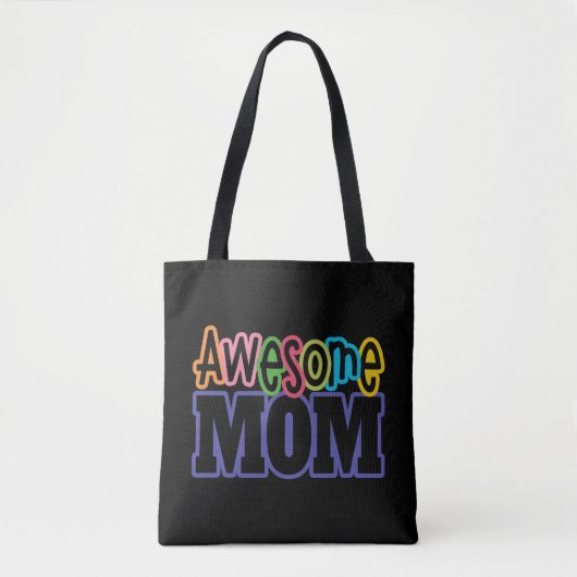Colorful Geweldige mama Moederdag | Canvas tas (Voorkant)