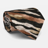 Colorful Gifts For Men Tiger Stropdas (Opgerold)