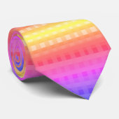 Colorful Gingham Pattern-Stropdas Stropdas (Opgerold)