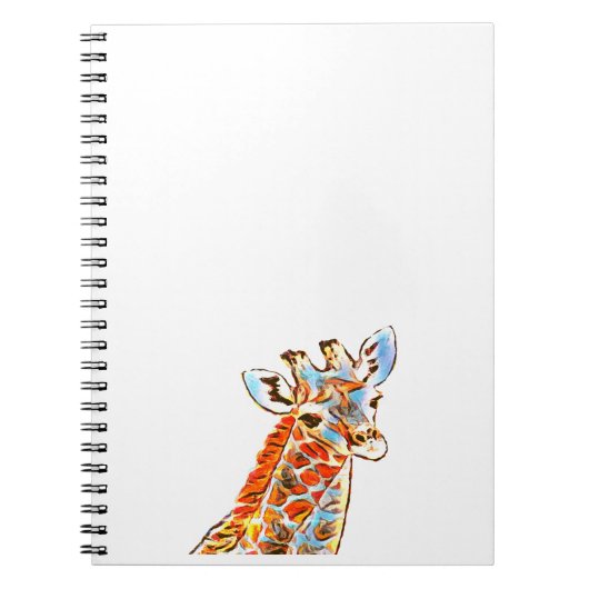 Colorful giraffe notitieboek (Voorkant)