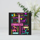 Colorful Girls Gymnastics Glossary Typografie (Staand voorkant)