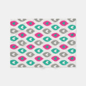 Colorful Girly Hearts Pattern Fleece Deken (Voorkant (Horizontaal))