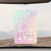 Colorful Glitter Girly - Gepersonaliseerd monogram Luchtverfrisser