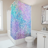Colorful Glitter Print Douchegordijn (In situ)