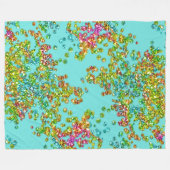 Colorful Glittery Confetti Fleece Deken (Voorkant (Horizontaal))
