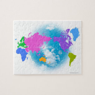 Colorful Global Map Legpuzzel