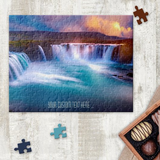 Colorful Godafoss IJsland Waterfall Puzzle Legpuzzel