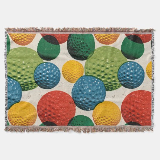 Colorful Golf Ball Pattern Deken (Voorkant)