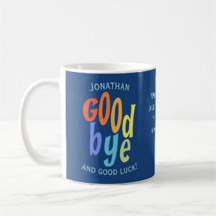 Colorful Goodbye en Good Luck Farewell Koffiemok