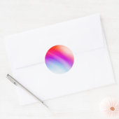 Colorful Gradient Custom Trendy Ronde Sticker (Envelop)