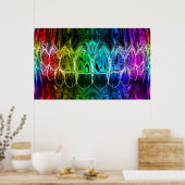 Colorful Gradient Perfect Smile Dentist Poster (Keuken)