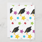 Colorful Graduation Party Kaart (Achterkant)
