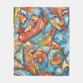 Colorful Graffiti Art Fleece Deken (Voorkant)