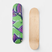 Colorful Graffiti Art Skateboard (Voorkant)