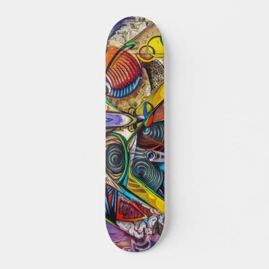 Colorful Graffiti Art Skateboard (Voorkant)