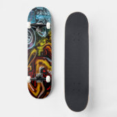 Colorful Graffiti Art Skateboard (Voorkant)