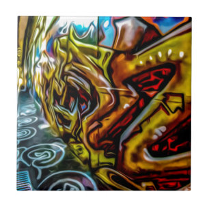 Colorful Graffiti Art Tegeltje