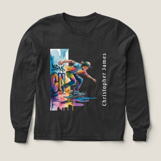 Colorful Graffiti Boy Birthday Name (Motif recto)