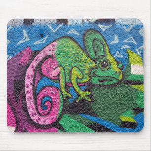 Colorful Graffiti Chameleon Muismat