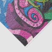 Colorful Graffiti Chameleon Tissuepapier (Detail)