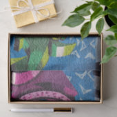 Colorful Graffiti Chameleon Tissuepapier (Geschenk)