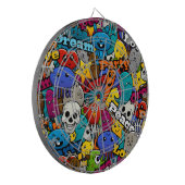 Colorful Graffiti Character Pattern Dartbord (Voorkant Links)